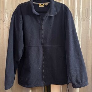 Izod Zip Up Men’s Navy Blue Fleece Jacket